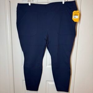 Carhartt Blue Leggings Force Fitted Midweight Utility Pants Plus Size 3X 24/26
